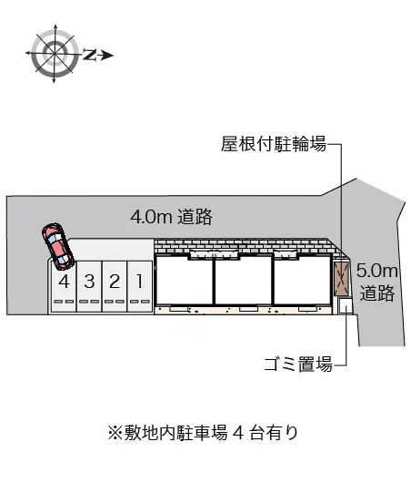 ★手数料０円★西東京市泉町　月極駐車場（LP）